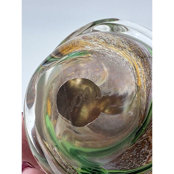 Mtarfa Artisans Centre Valletta Malta Hand Blown Glass Cat Figurine Swirl - Picture 7 of 10